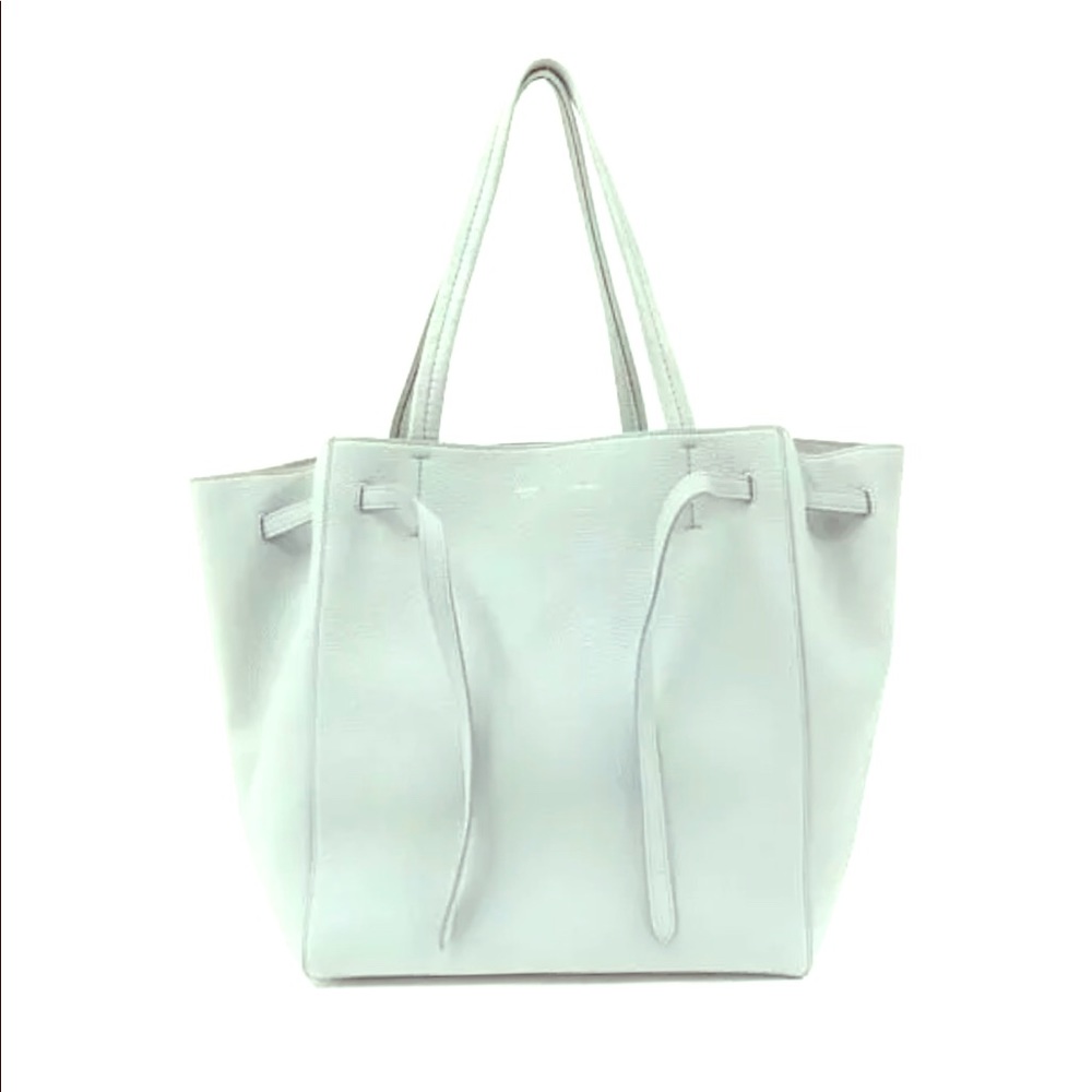 Celine BRAND NEW White Cabas Phantom Grainy Bag